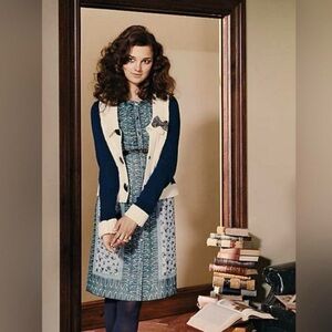 Anna Sui for Anthropologie | Elfine Shift Dress | 100% Silk | Size 4